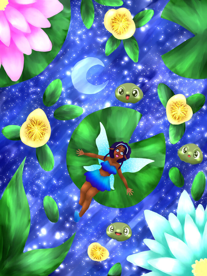 Tsudew Adoring the Moon